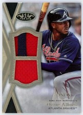2020 Topps Tier One Ozzie Albies Dual Relics T1Roa 25/25