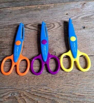 Edgecraft Edging Scissors Corner Paper Edger scrap book Crafts Set Of 3 - Image 1 of 4