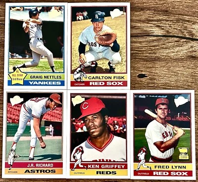 2003 Topps All-Time Fan Favorites Carlton Fisk J.R.Richard Ken Griffey Fred Lynn - Image 1 of 2