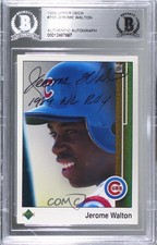 1989 Upper Deck Jerome Walton #765 BAS Certified BAS Encased Auto Rookie RC