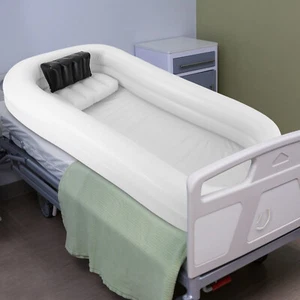 10L Rectangle Inflatable Bathtub Adult Showering Bath Tub & Electric Air Pump - Picture 1 of 24