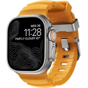 Armband für Smartwatch 49/46/45/44 mm Nomad Uhrarmbänd Uhrbänd Uhrenarmband Gelb - Zdjęcie 1 z 9