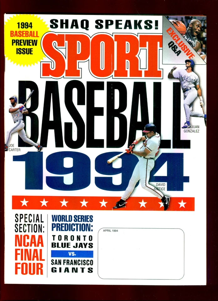 Revista deportiva abril 1994 Shaquille O'Neal portada (en muy buen estado+)  Foto 1 de 1