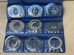 Lot de cales de fraisage - Ø alésage 32 mm - épaisseurs de 0,03 à 2 mm - Picture 1 of 3