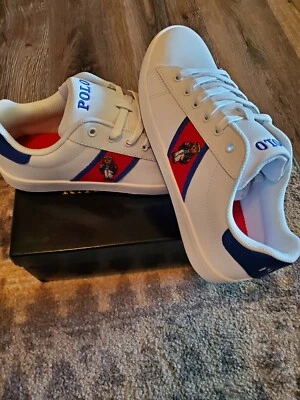 Polo Ralph Lauren Quilton Rojo, Blanco y Royal Boys Talla 5,5, 6 y 7 NW Foto 1 de 4