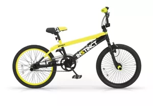 BICICLETTA 20 BMX INSTINCT MBM BICI FREESTYLE GIALLO ELETTRICO E NERO BIKE - Foto 1 di 7