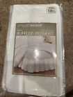 smoothweave™ 18-Inch Ruffled King Bed Skirt in White
