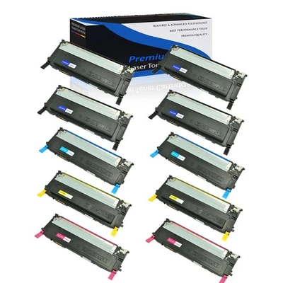 10PK CLT-K409S Black C Y M Toner For Samsung CLP-315 CLP-315w CLP-315k CLX-3175 - Image 1 of 4