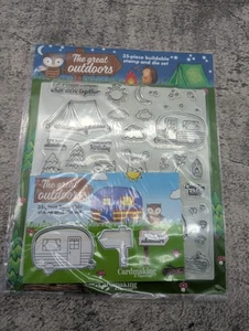 The Great Outdoors/Camping Stamp And Die Set for papercraft - Picture 1 of 4