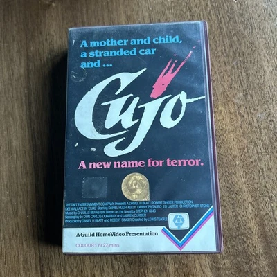Cujo - Guild Home Video - Stephen King - Pre Cert - VHS - Image 1 of 4