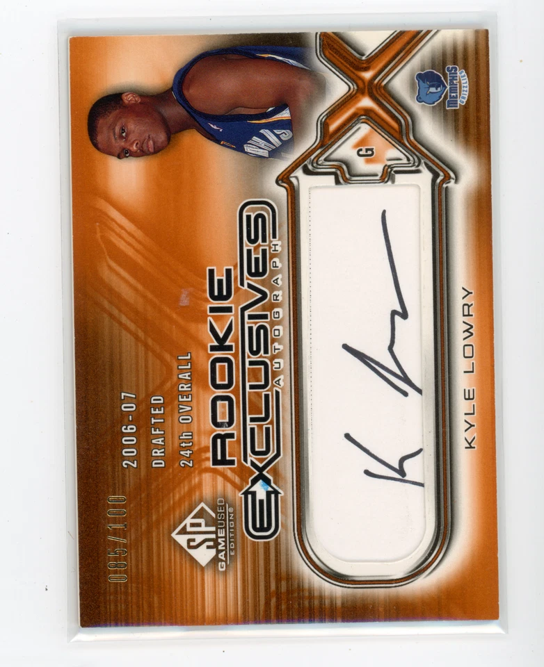 2006 UD SP Game Used Kyle Lowry RC Rookie Exclusive AUTO #085/100 (BJ) - Image 1 of 1