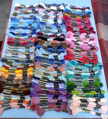 Lot of 150 AIRO Brand Embroidery/Cross-Stitch Floss, Assorted Colors - Image 1 of 2