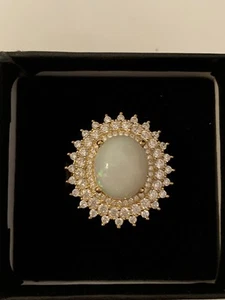 Stauer Ethiopian Opal Ring Sz 8 SS 6 CTW - Bild 1 von 9