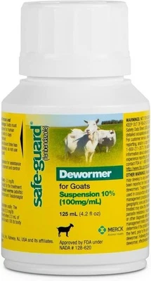 Desparasitador de cabra Merck Safe-Guard, 125 ml fenbendazol EXP 1/2027 Foto 1 de 4