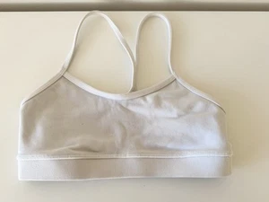Lululemon Flow Y Bra White Size CA4 AU8 - Picture 1 of 2