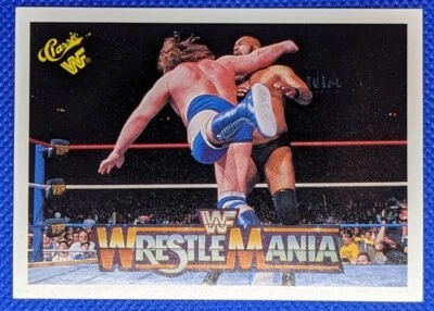 1990 Classic WWF HACKSAW JIM DUGGAN #85 WrestleMania V Wrestling WWE - Image 1 of 2