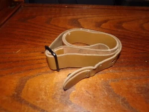 French MAS mustard brown leather sling for M36 M49 & M49/56 Riep 17 rubber resid - Picture 1 of 4