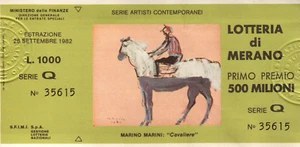 BIGLIETTO DELLA LOTTERIA DI MERANO SERIE Q 1982 - C8-663 - Foto 1 di 2