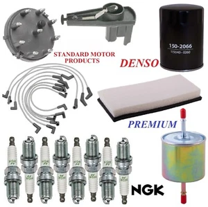 Tune Up Kit Filters Cap Wire Spark Plugs For FORD F-350 V8 5.8L 1992-1993 - Picture 1 of 1