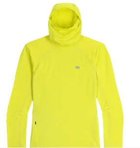 OR Outdoor Research Vigor Grid Fleece Pullover Hoodie Sulphur Women's Small NWT - Picture 1 of 7