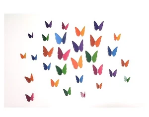 30 pcs 3d small butterfly wall decor, party, wedding, diy, home decoration - Picture 1 of 7