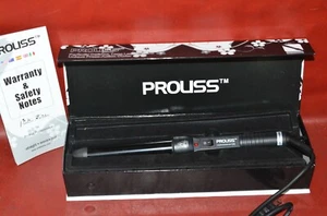 Proliss Twister Tourmaline Ceramic Curling Iron Wand 1" 25mm Slim Barrel NIB BL - Picture 1 of 11