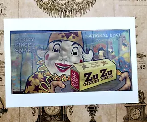 Zu Zu Spicy Gingersnaps Nabisco Natl Biscuit 20er Jahre Werbung Repro Postkarte - Bild 1 von 3