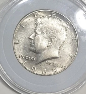 1968-D Kennedy Half Dollar DDO-DDR-RPM. 40% Silver. - Picture 1 of 17