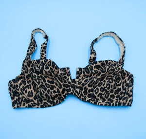 Victorias Secret 38D Leopard Cutout Underwired Push Up Wide Strap Bikini Top New - Picture 1 of 6