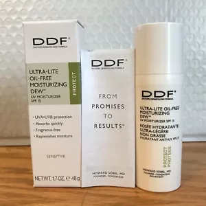 DDF Ultra Lite ölfrei feuchtigkeitsspendender Tau LSF 15 empfindlich 1,7 Unzen D17 - Bild 1 von 7