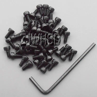 50pcs M2.5 x 5 Allen Hex Socket Cap Head Screw Ultra Hard Alloy Steel Bolt + Key - Image 1 of 2