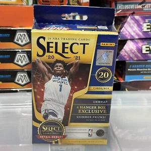 Panini Select 2020 NBA Trading Card Hanger Box (20 Cards, Shimmer Prizms) - Picture 1 of 2