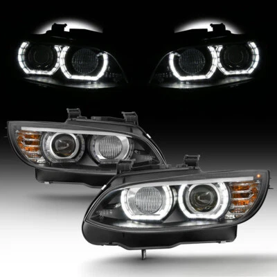 Faros halo LED 3D HID/Xenón 2007-2010 BMW E92 E93 328i 335i cupé estilo F32 Foto 1 de 4