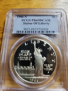 ❤️1986 S Statue of Liberty Silver Dollar PCGS PR 69 DCAM❤️ - Picture 1 of 5