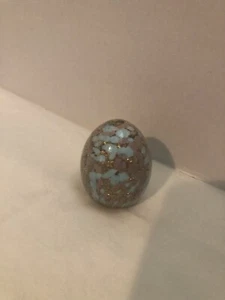Expositor pisapapeles Art Glass Egg Like Maduro marrón brillo - Imagen 1 de 6