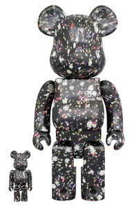 Medicom Toy BE@RBRICK - Anever Black 100% & 400% Bearbrick Bear Brick - Bild 1 von 2