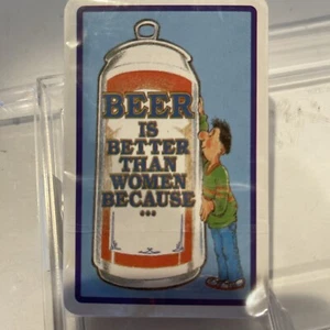 VINTAGE 1988 IVORY TOWER BEER IS BETTER THAN WOMEN BECAUSE NOVELTY PLAYING CARDS - Picture 1 of 12