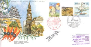 Australia 1988 AEROPEX'88 Cubierta de vuelo HIMEJI (JAPÓN) a ADELAIDA S.A. - Imagen 1 de 2