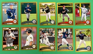 2011 TOPPS PRO DEBUT GOLD PARALLEL LOT (11) #/50 SANO, BOXBERGER, OWINGS - Picture 1 of 4