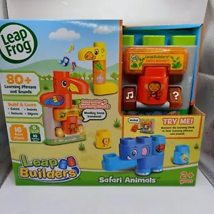 LeapFrog Multicolor LeapBuilders Safari Animals With 80+ Sounds/Phrases 16-Piece - Picture 1 of 11
