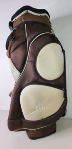 Lynx Heavy Duty 14 Way Divided Golf Bag With Strap 8 Pocket Brown 2 Tone - Picture 1 of 24