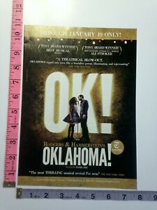 Publicité imprimée - Oklahoma Broadway comédie musicale Damon Daunno Rebecca Naomi Jones photo