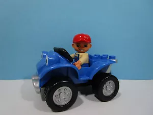 Lego ® Duplo - Quad in blau + Fahrer/Männchen/Figur - Bild 1 von 1