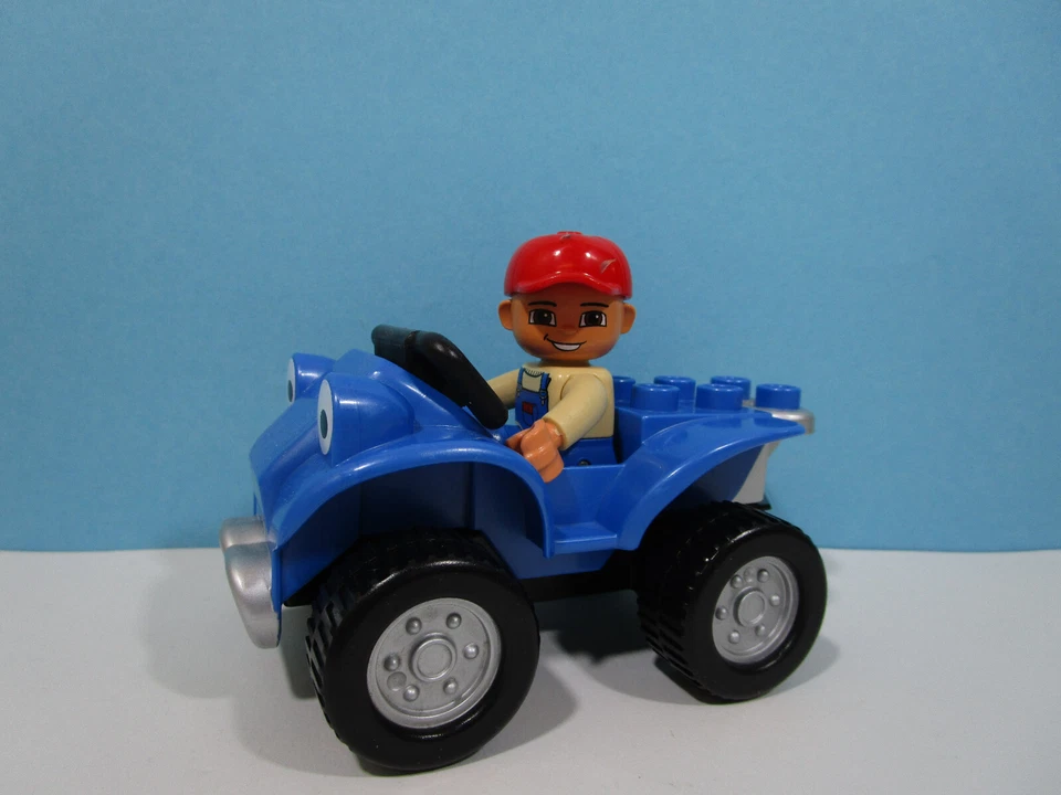 Lego ® Duplo -  Quad in blau + Fahrer/Männchen/Figur - Bild 1 von 1