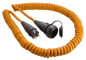 Spiralkabel Verlängerungskabel bis 5m 3 x 1,5² für Camping und Baustelle (70413) - Bild 1 von 1