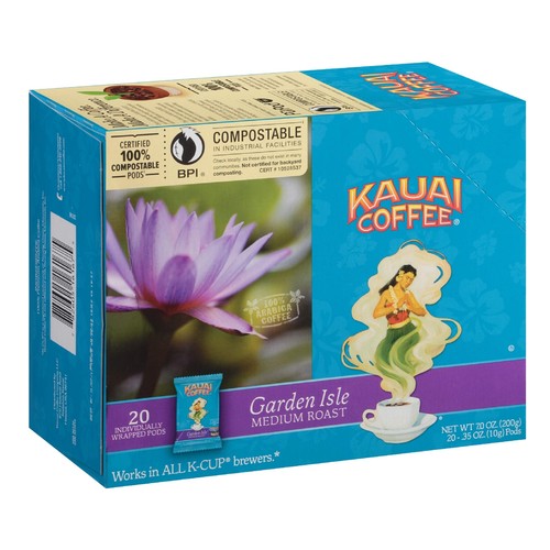 Kauai Coffee Garden Isle Medium Roast Individually Wrapped