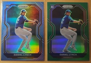 (2) 2021 Prizm Daniel Lynch #53 RC Carolina Blue + Green Prizm K.C. Royals - Picture 1 of 2