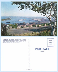Vista aérea Boulevard Drive Duluth Superior Harbor Minnesota postal envíos - Imagen 1 de 1