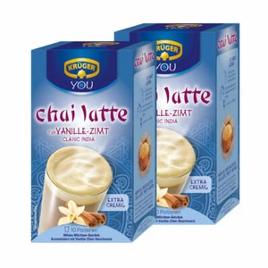 Krüger Chai Latte Classic India Vanille Zimt Milchtee Getränk 2x10 Beutel - Bild 1 von 4