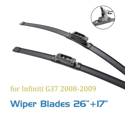 Replacement For Infiniti G37 2008-2009 Windshield Wiper Blades 26 17 Front 2pc Foto 1 de 4